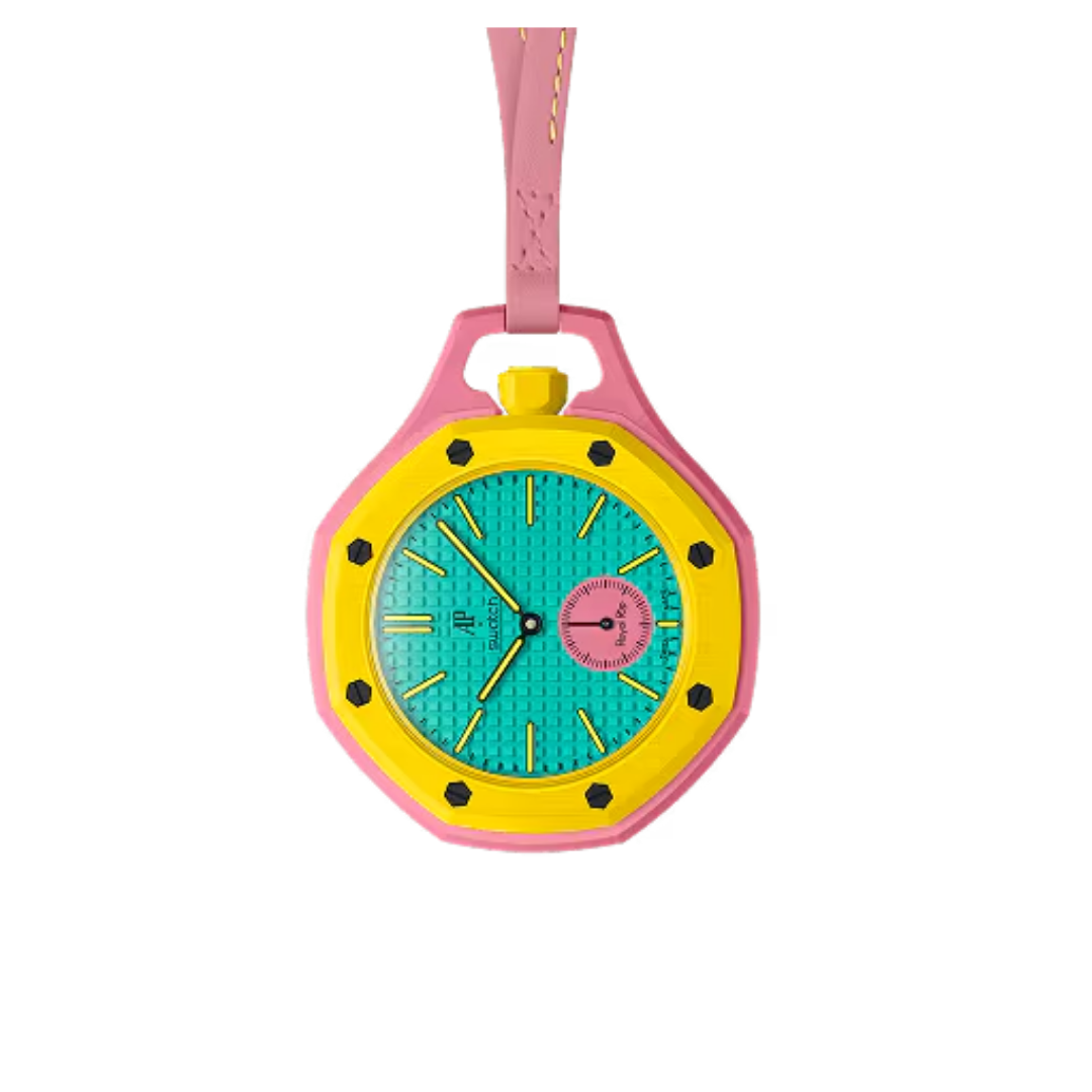 Swatch x Audemars Piguet Bioceramic Royal Pop Pocket Watch Pink