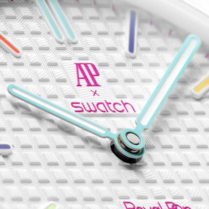 Swatch x Audemars Piguet Bioceramic Royal Pop Eight White